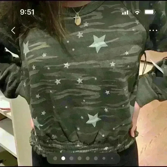 NEW Vintage Havana Camo with Stars Sweatshirt - Picture 14 of 14